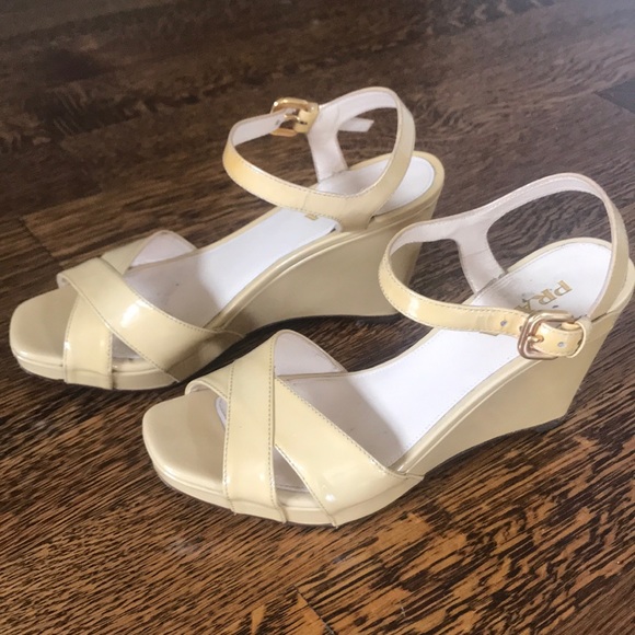 Prada Wedge Sandals - Picture 1 of 4